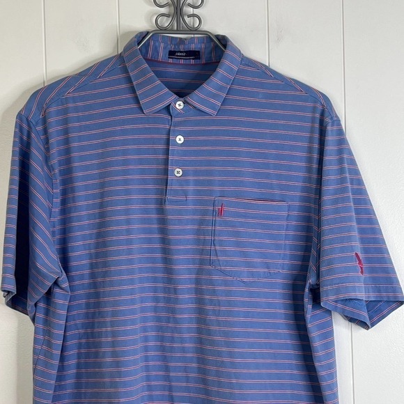 Johnnie-O Polo 3 button Polo Shirt in Laguna Blue SZ XL - Picture 2 of 8